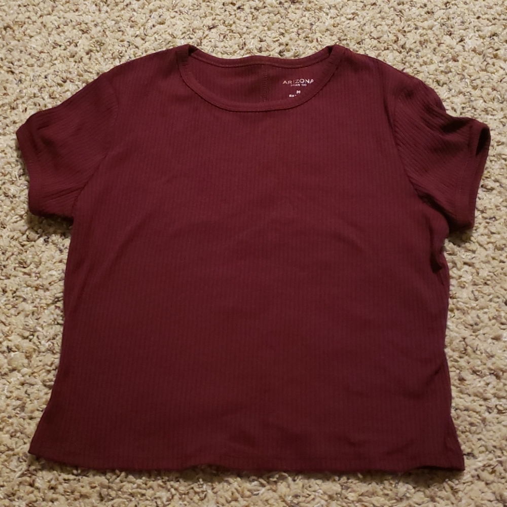Maroon crop top